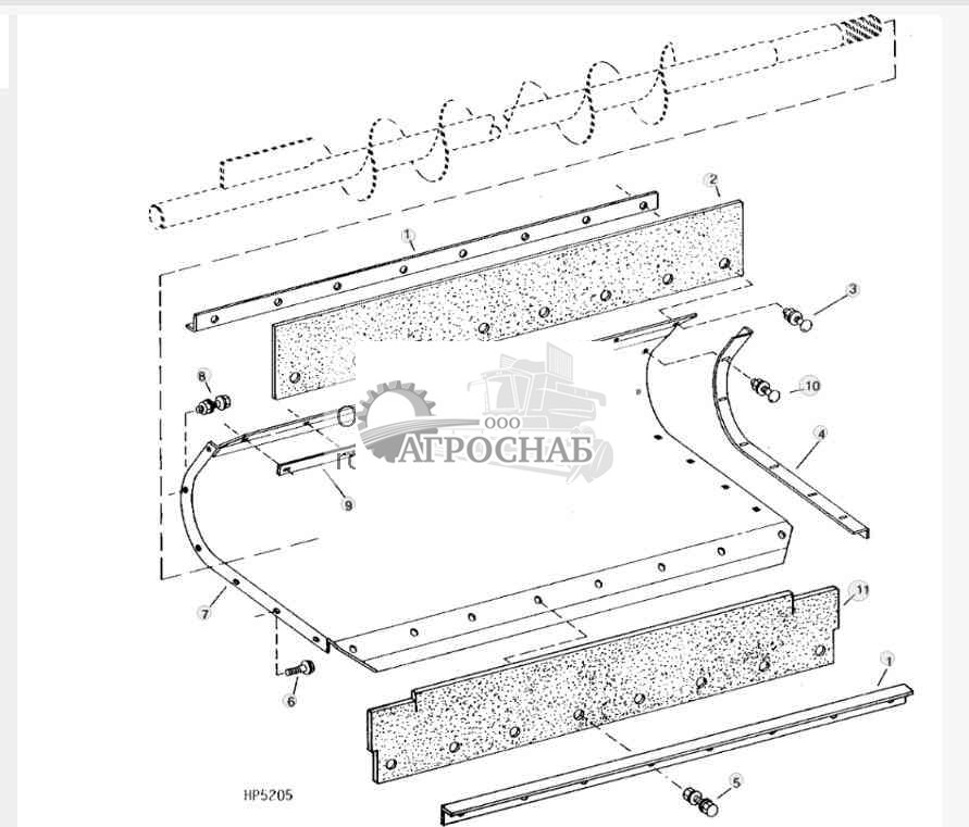 Lower Tailings Auger Trough 